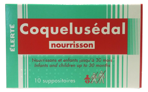 COQUELUSEDAL NOURRISSON SUPPOSITOIRE 10