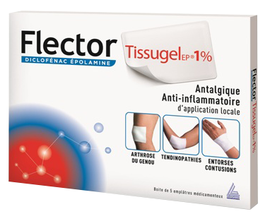 FLECTORTISSUGELEP 1% 5 EMPLATRES