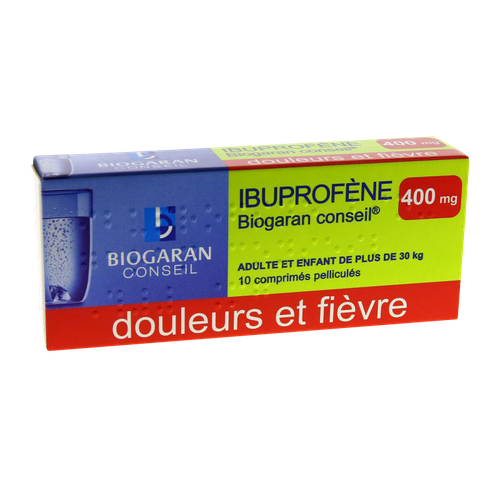 IBUPROFENE 400MG BIOGARAN CONSEIL CPR 10