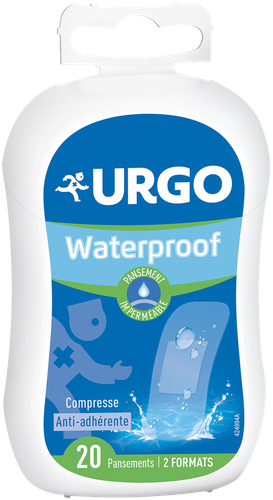 Urgo - Pansements Waterproof - Protège vos blessures superficielles - 20 pansements